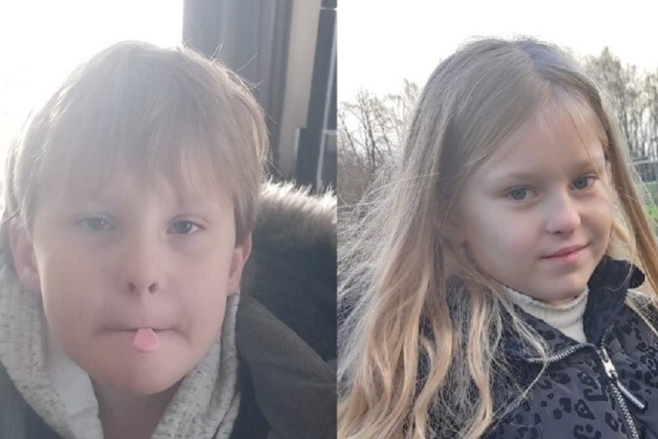 Seit Samstag werden die beiden Geschwister Emma (8, r.) und Jeffrey (10) vermisst. Zuletzt gesehen wurden sie in Beerta in der niederländischen Provinz Groningen.