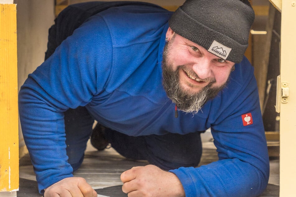 Prinz Michael Klingner (40) legt selbst Hand an.