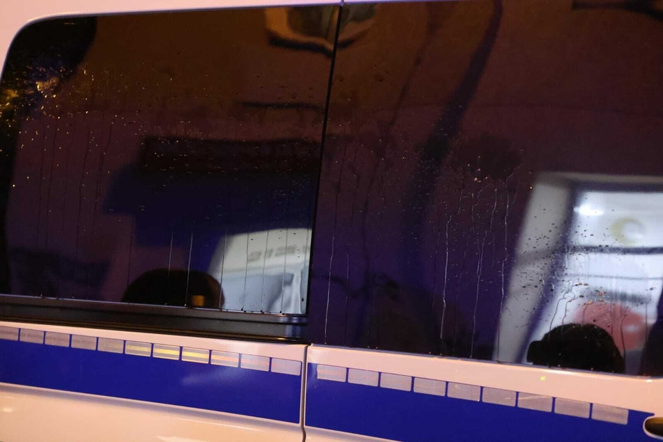 Auch Polizeifahrzeuge wurden attackiert.