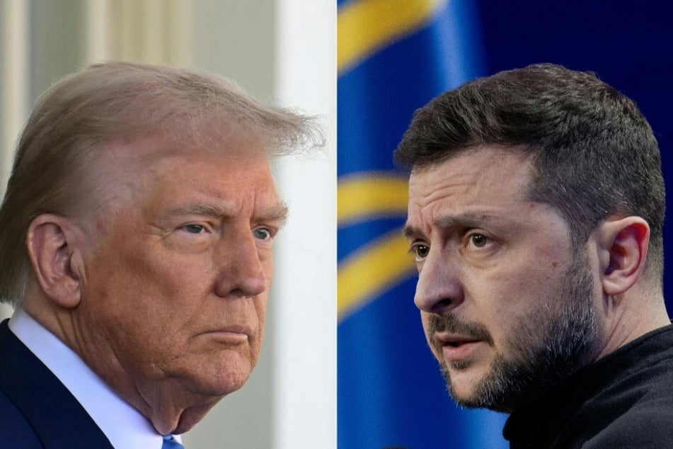 US President Donald Trump (l.) and Ukrainian President Volodymyr Zelensky are due to sign a minerals deal at the White House on Friday.