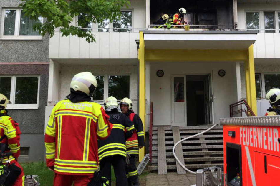Im ersten Obergeschoss der Tungerstraße 3 brannte es.