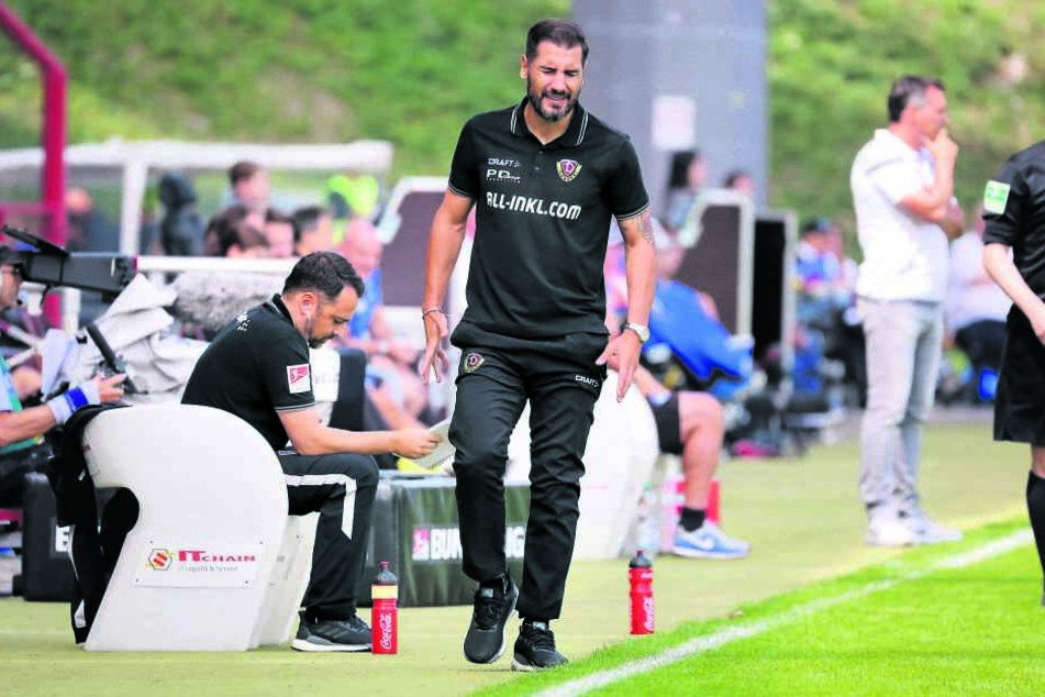 Cristian Fiel verzweifelte teilweise an der Seitenlinie.