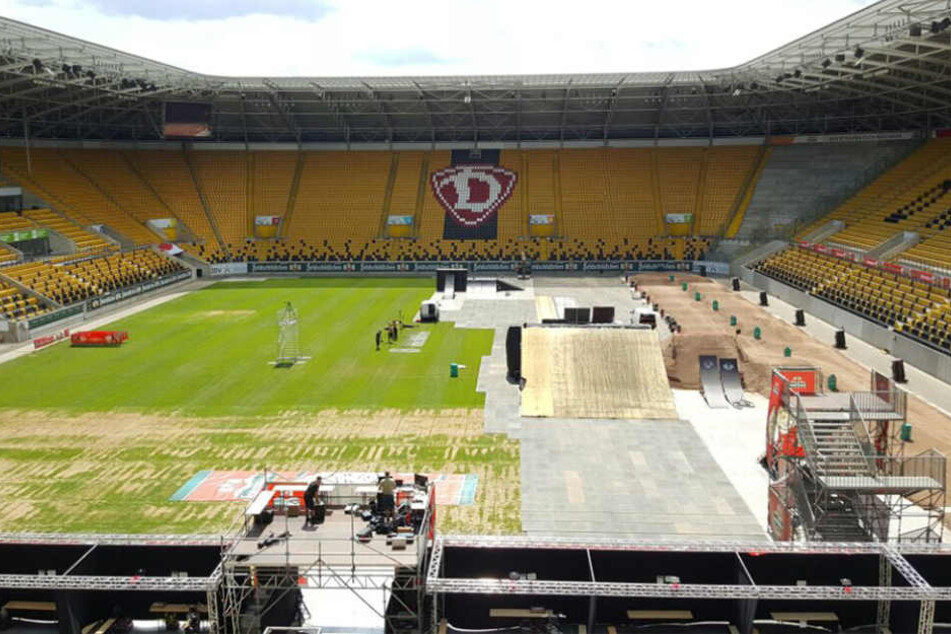 Am Samstag findet hier das Spektakel "Kings of Xtreme" statt.