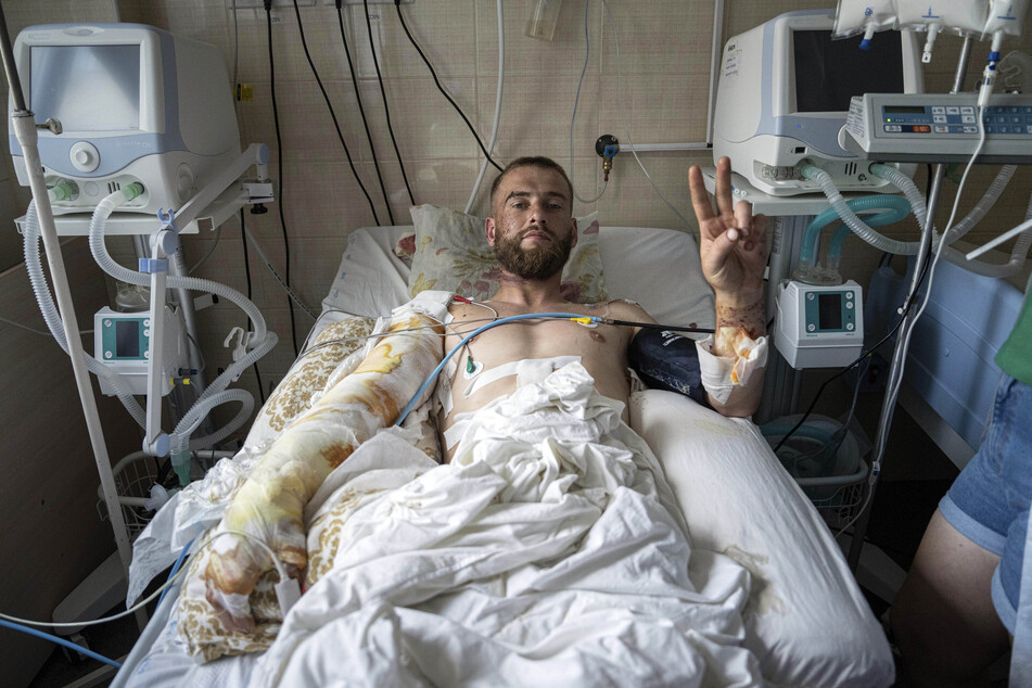 Schwer verletzte ukrainische Soldaten werden nicht nur in der Ukraine (Foto), sondern teils auch in Deutschland behandelt.