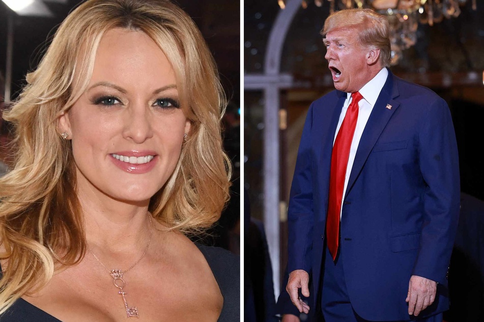 Adult film star Stormy Daniels (l.) alleges in her testimony for Donald Trump's (r.) ongoing hush money trial that the former president spoke about his wife and daughter during their past affair.