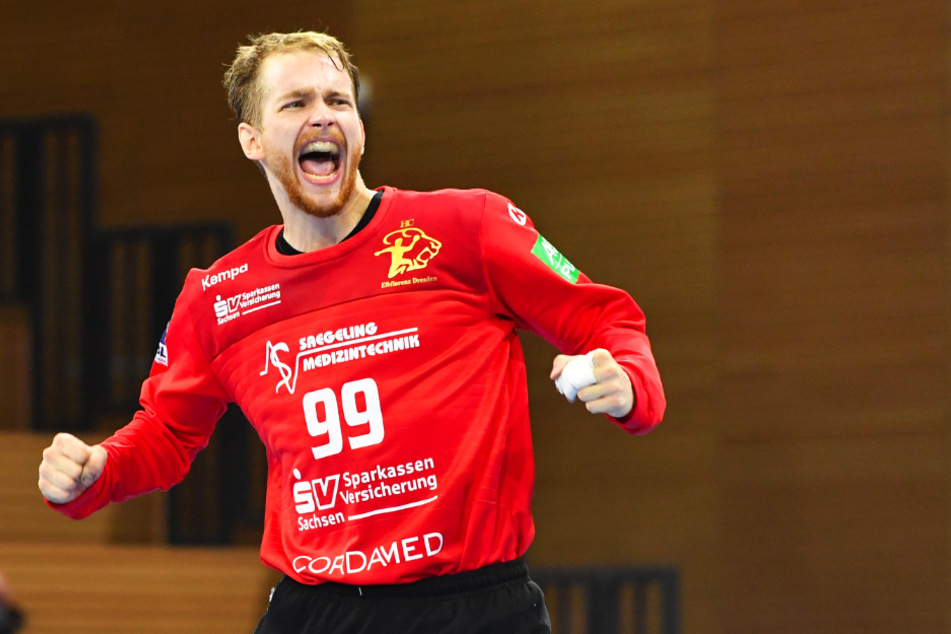 Emotionen sind am heutigen Mittwoch gefragt. HCE-Keeper Max Mohs will jubeln.