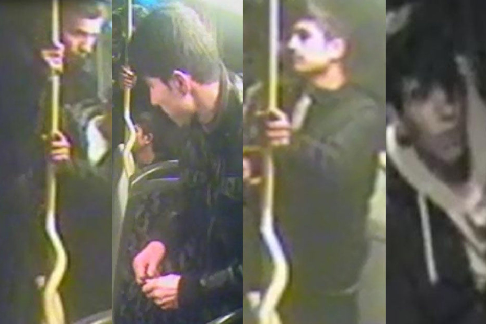 Mit diesen Fahndungsbildern sucht die Polizei nach den Schlägern.