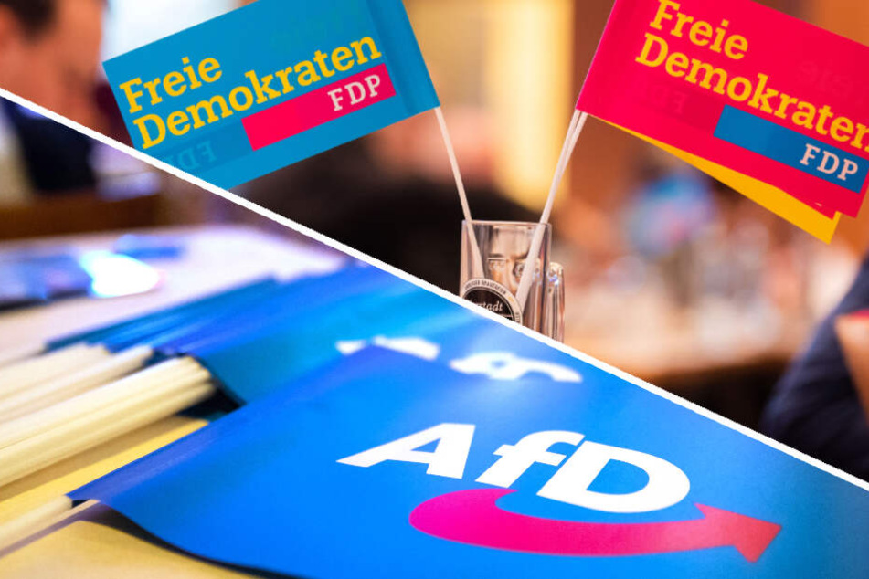 Die FDP verliert in den Umfragen, die AfD würde dagegen 11 Prozent erreichen. (Bildmontage)