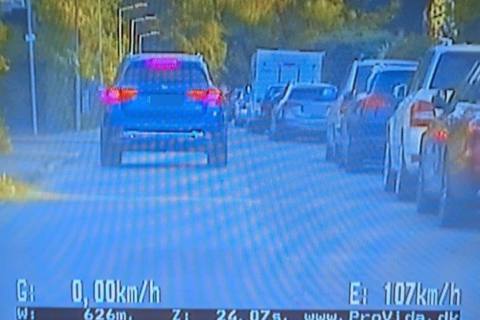 In der 30er-Zone war er deutlich zu schnell unterwegs.