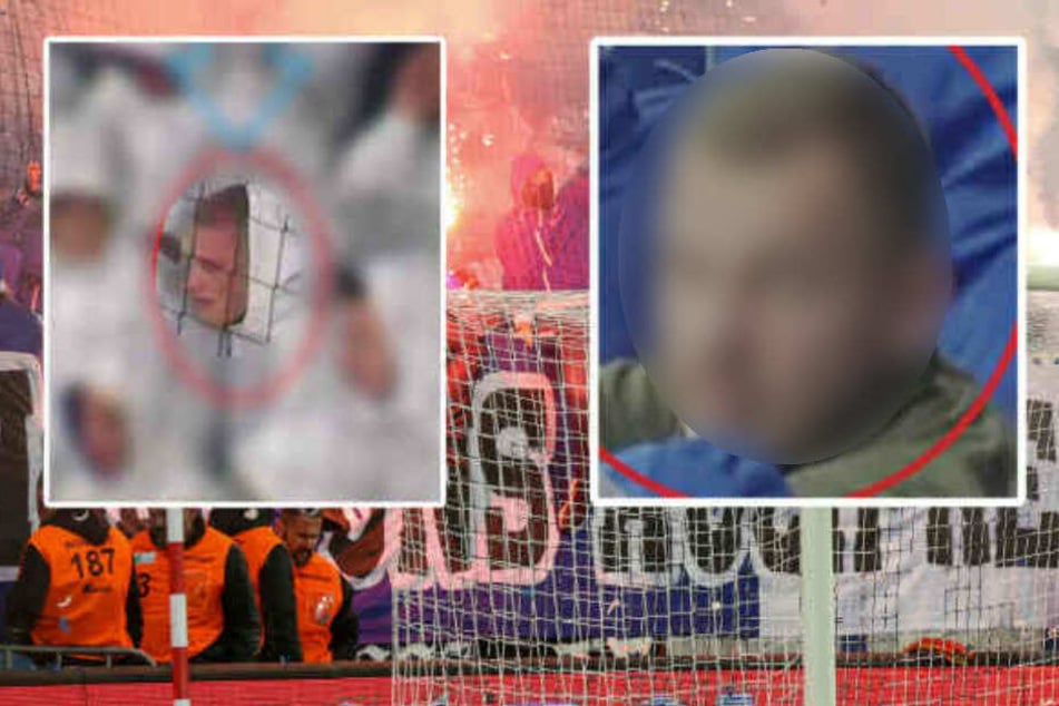 Die Polizei fahndet nach diesen Fußballfans. Einer konnte bereits ermittelt werden.