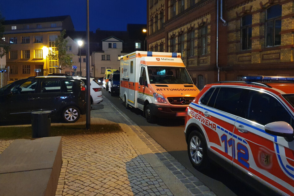 Einsatzkräfte in Apolda.