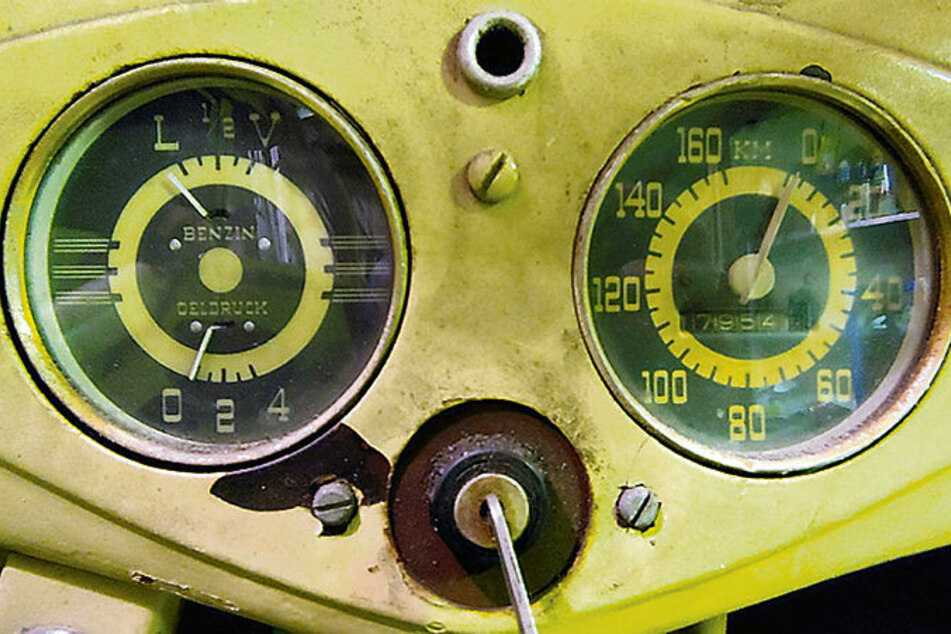 Der Motor geht noch. Schubert hatte ihn vor 30 Jahren gut "eingemottet".