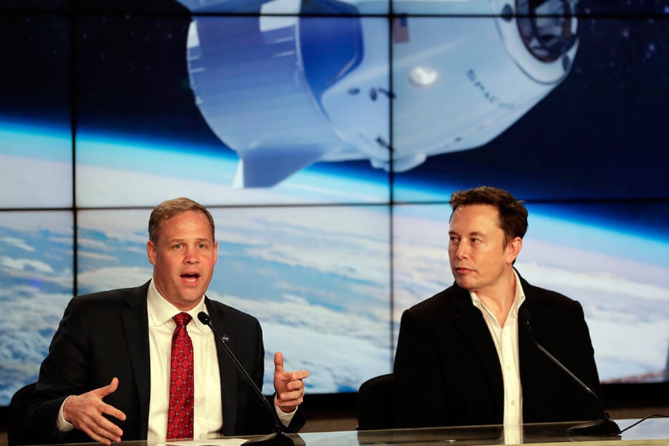 Haben gemeinsam überirdische Pläne: NASA-Chef Jim Bridenstine (li) und Elon Musk, Vorstandvorsitzender von SpaceX.