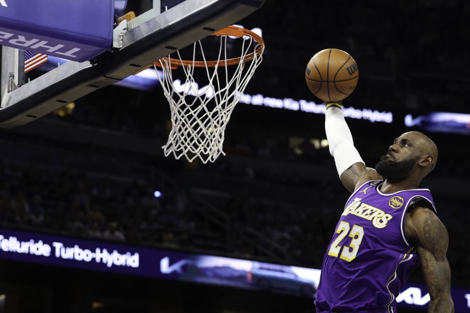 LeBron James breaks NBA appearance record as Lakers win thriller