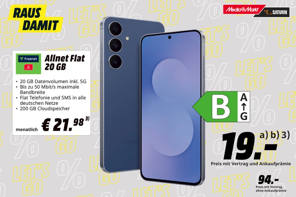 Samsung Galaxy S25 FE für 19 Euro im Tarif.