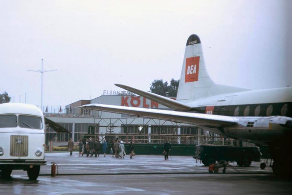 Eine Maschine der "British European Airways" (BEA) am Flughafen Köln/Bonn. (Archivfoto)