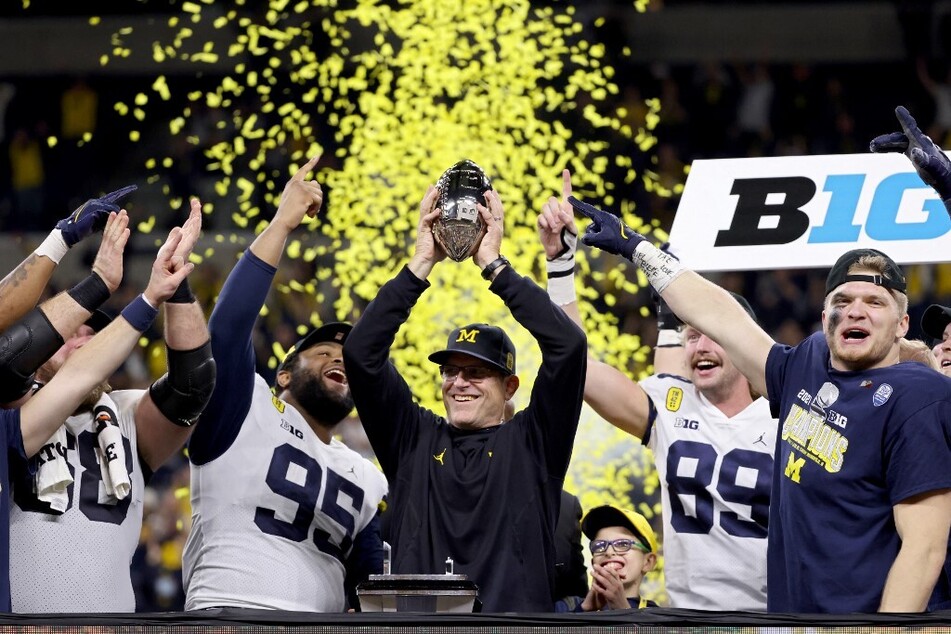 Wolverines coach Jim Harbaugh thanked Poggi for his leadership within the Michigan football program that led the team to a winning season.