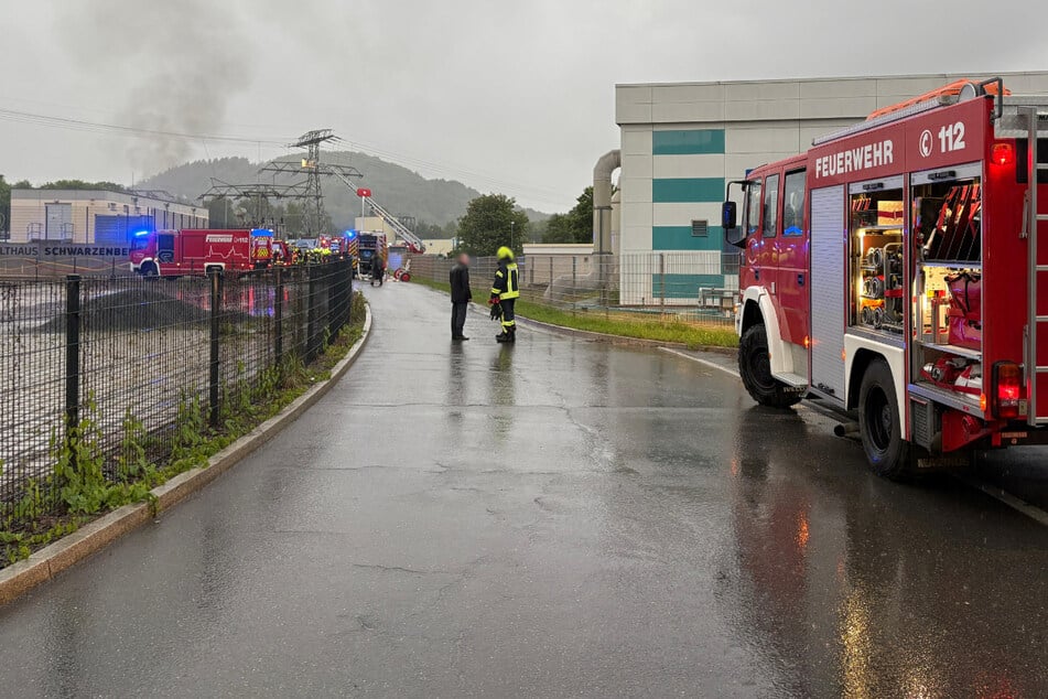 Im Umspannwerk in Sachsenfeld kam es zu einem Trafobrand.