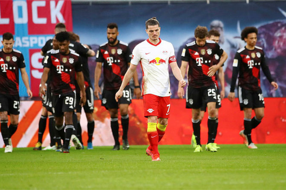 Kapitän Marcel Sabitzer (27) war nach dem Tor der Bayern sichtlich enttäuscht.