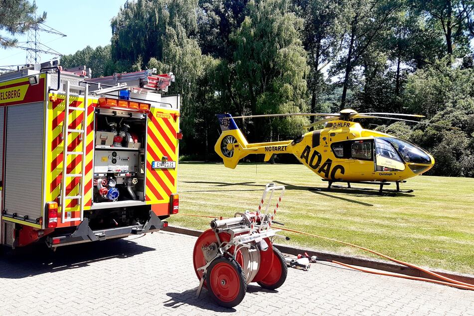 Vor Ort waren die Feuerwehr Gevelsberg, ein Rettungshubschrauber und ein Notarzt im Einsatz.