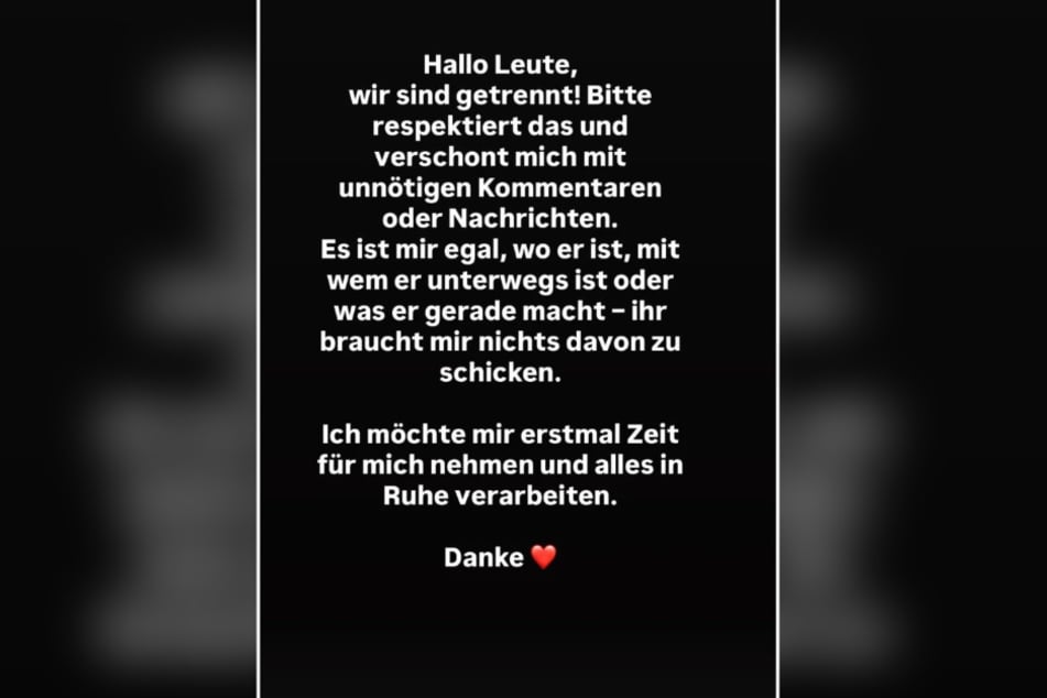 Mit diesem Klartext hat Vicky ihre Fans über die Trennung von Gigi Birofio aufgeklärt.