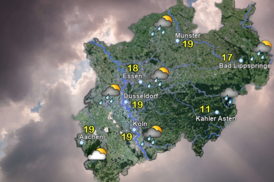 Zunächst Sonne in NRW, dann ziehen Schauer und vereinzelte Gewitter auf