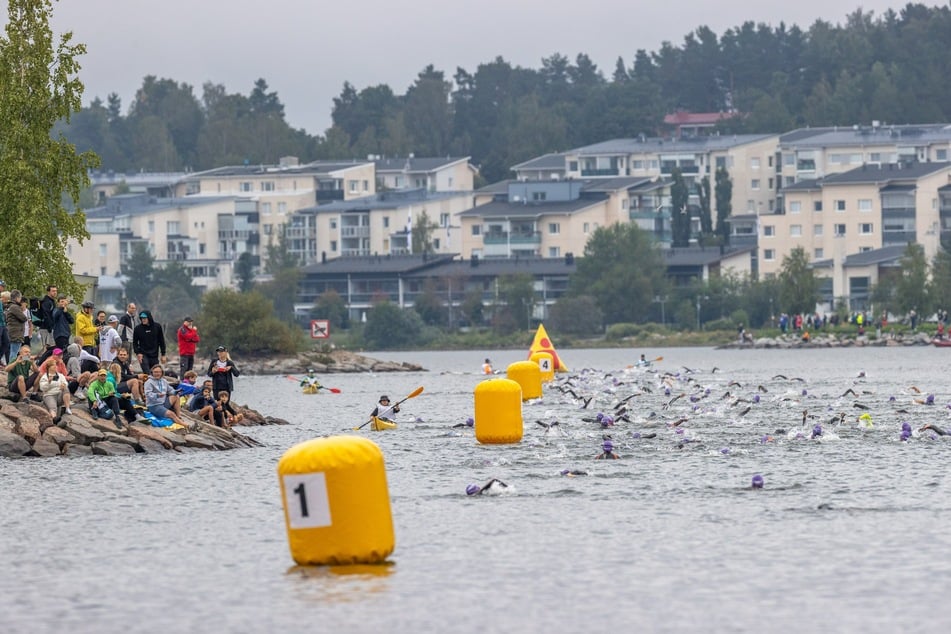 Beim Triathlon gehen die Sportler bis an ihre Grenzen, wie hier bei der Weltmeisterschaft 2023 im finnischen Lahti. (Archivfoto)