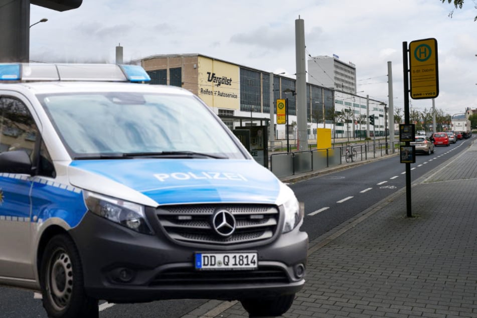 Die Tat geschah an einer Haltestelle auf der Straße Moränenende in Dresden-Reick. (Bildmontage)