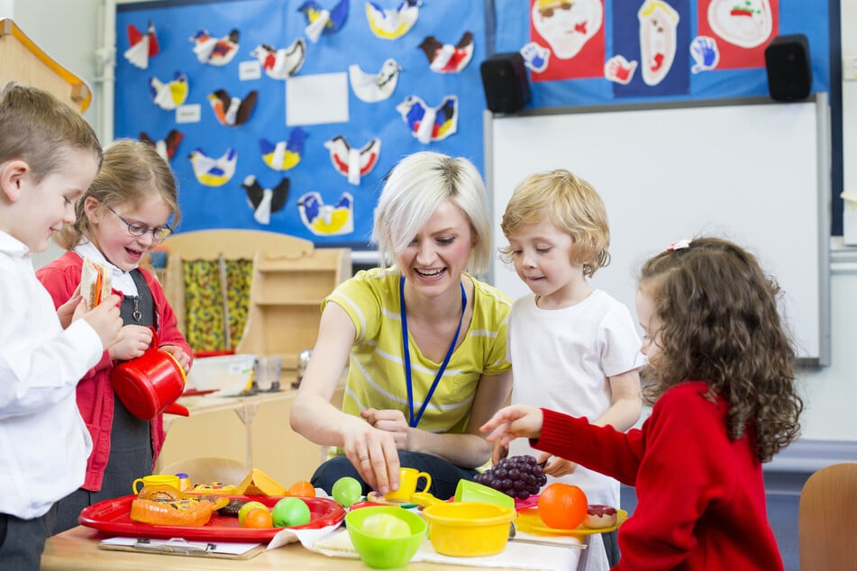 Adequate childcare became a major struggle for many families during the pandemic as schools closed and parents were laid off (stock image).