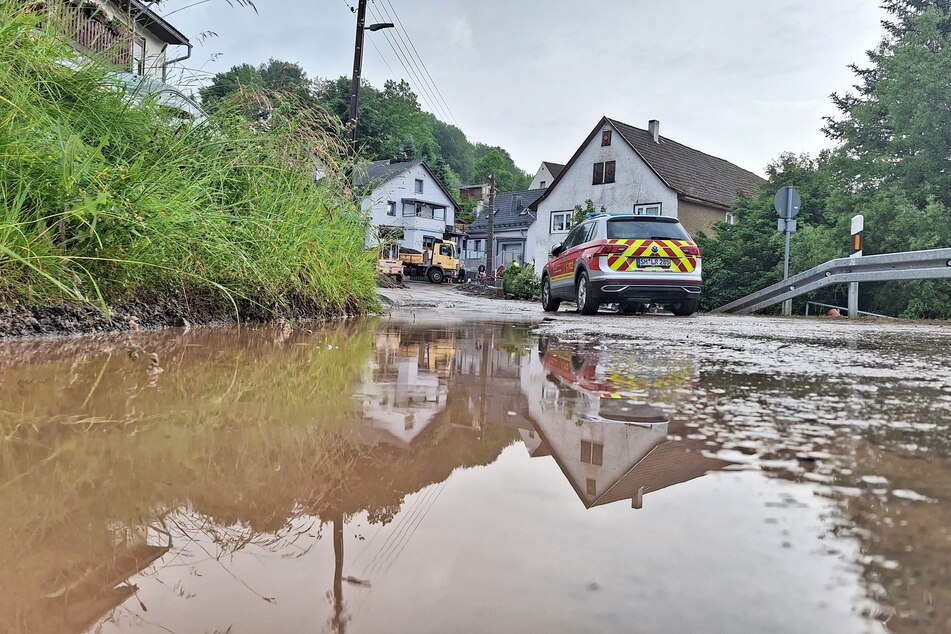 Ein Gewitter mit Starkregen hat in Zillbach seine Spuren hinterlassen.