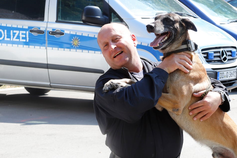 Chemnitz: Dieser Hund war immer da, wenn's brenzlig wurde: Super-Spürnase Mylo geht in den Ruhestand