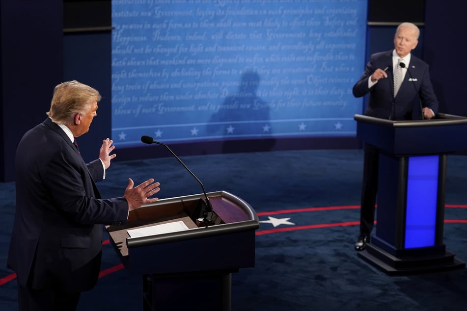 Trump und Biden lieferten sich einen harten Schlagabtausch.