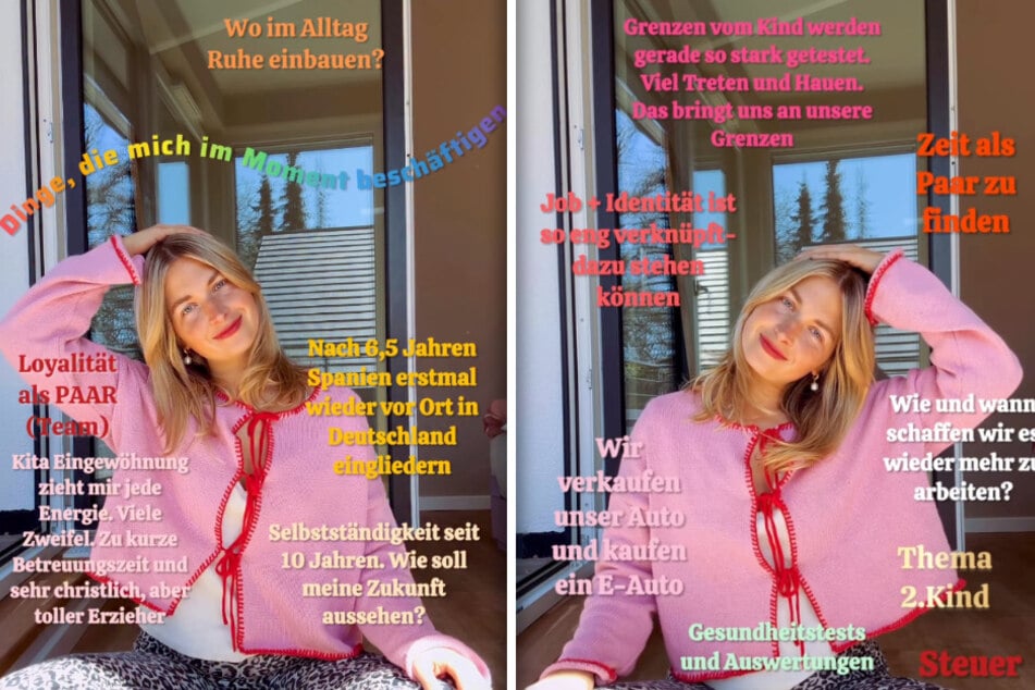 Auch in einem Reel zählte die Influencerin Dinge auf, die sie beschäftigen.
