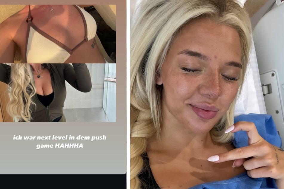 Elaine Victoria (22) meldete sich nach ihrer Brustvergrößerung bei ihren Instagram-Followern zurück.