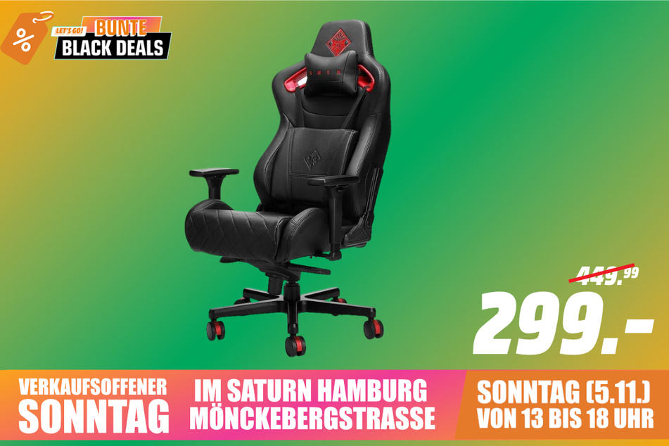 HP-Gaming-Stuhl für 299 statt 449,99 Euro.