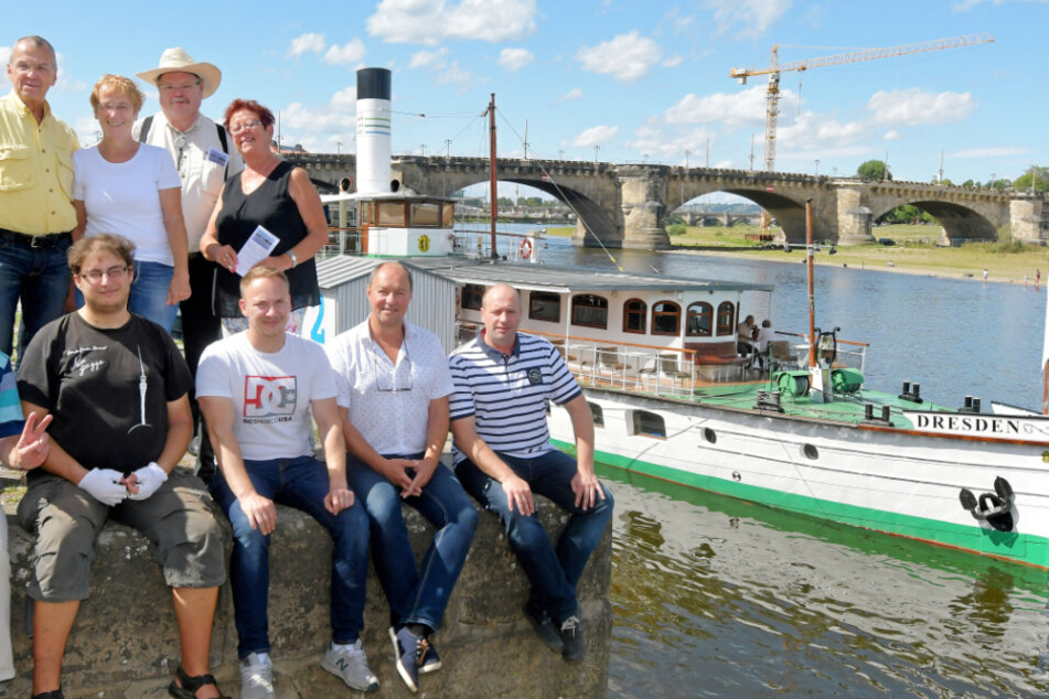Der Förderverein "Weiße Flotte Dresden - Freunde der Sächsischen Dampfschiffahrt" wirbt um Spenden, um die Flotte zu erhalten.