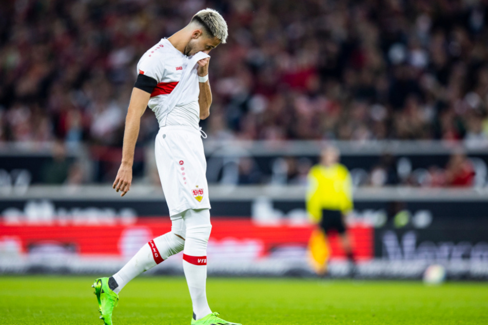 Atakan Karazor vom VfB Stuttgart war die Enttäuschung anzusehen.
