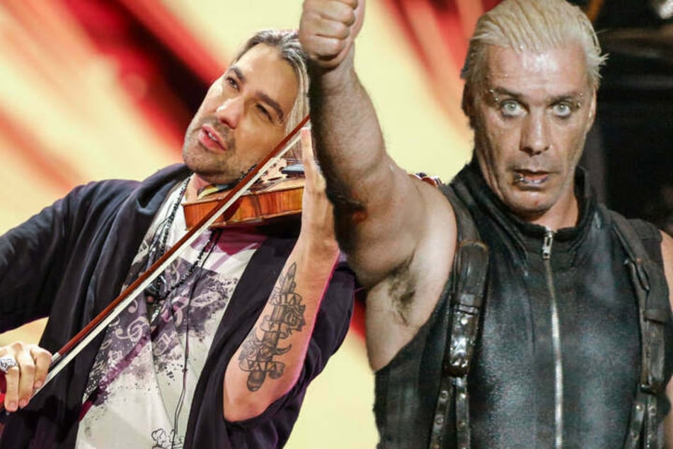 Rammstein-Sänger Till Lindemann (58, r.) und Geiger David Garrett (40) haben gemeinsam den alten Schlager "Alle Tage ist kein Sonntag" eingespielt.