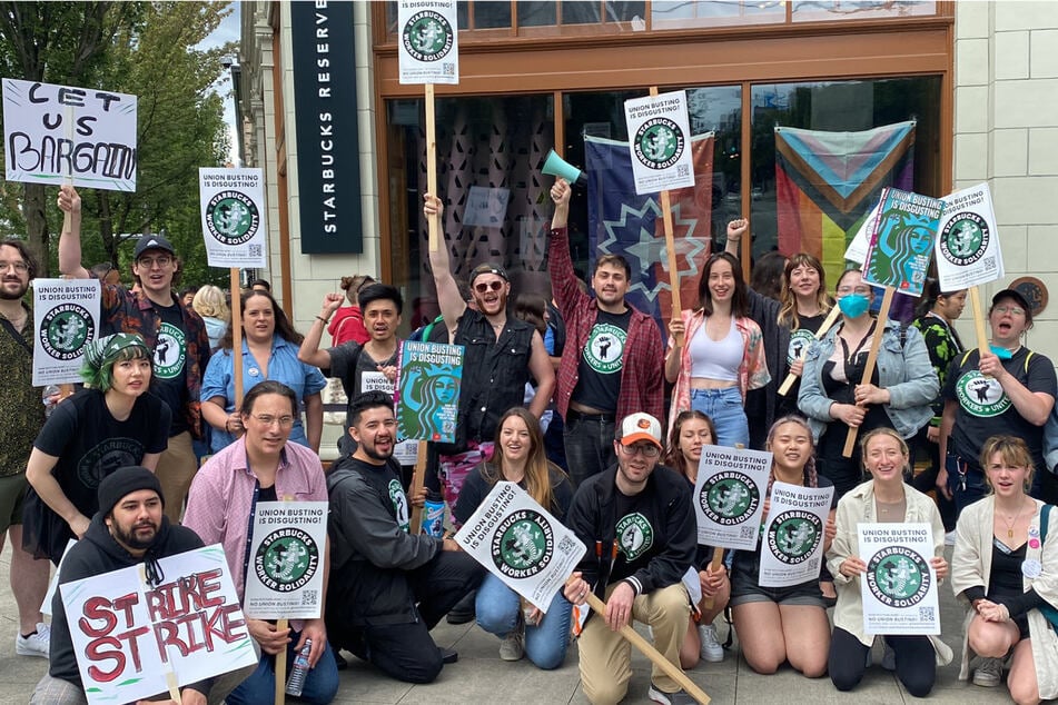 Starbucks roastery workers in Seattle go on strike amid accusations of union-busting