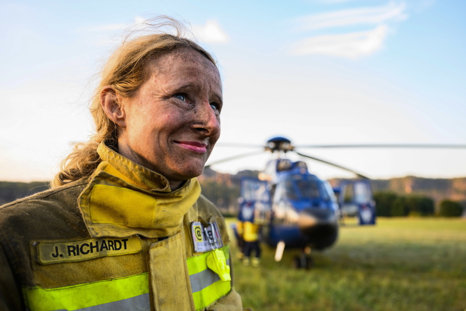 Julia Richardt ist freiwillige Feuerwehrfrau bei dem Internationalen Katastrophenschutz "@fire". (Archivbild)