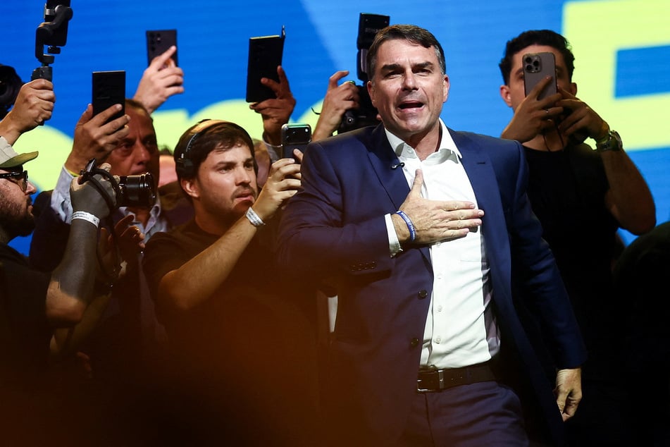 Brazil's right-wing Liberal Party on Saturday formally nominated Flavio Bolsonaro, son of imprisoned ex-president Jair Bolsonaro, as its candidate in the October presidential election.