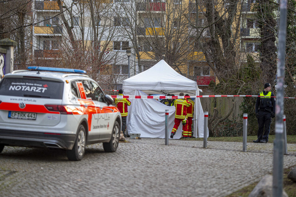 Ein Spaziergänger machte am Freitagvormittag einen tragischen Fund in Erfurt.