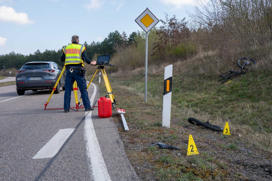Akribisch wird der Unfall dokumentiert.