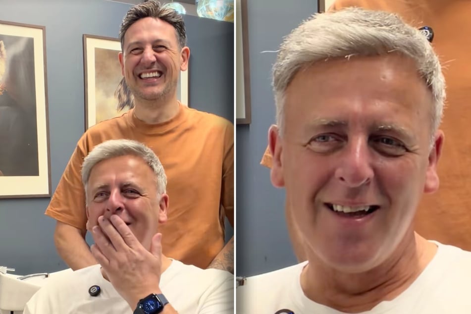 Nach dem Makeover ist Darren (55) platt - und freut sich diebisch, seine Frau in diesem Look zu begrüßen.