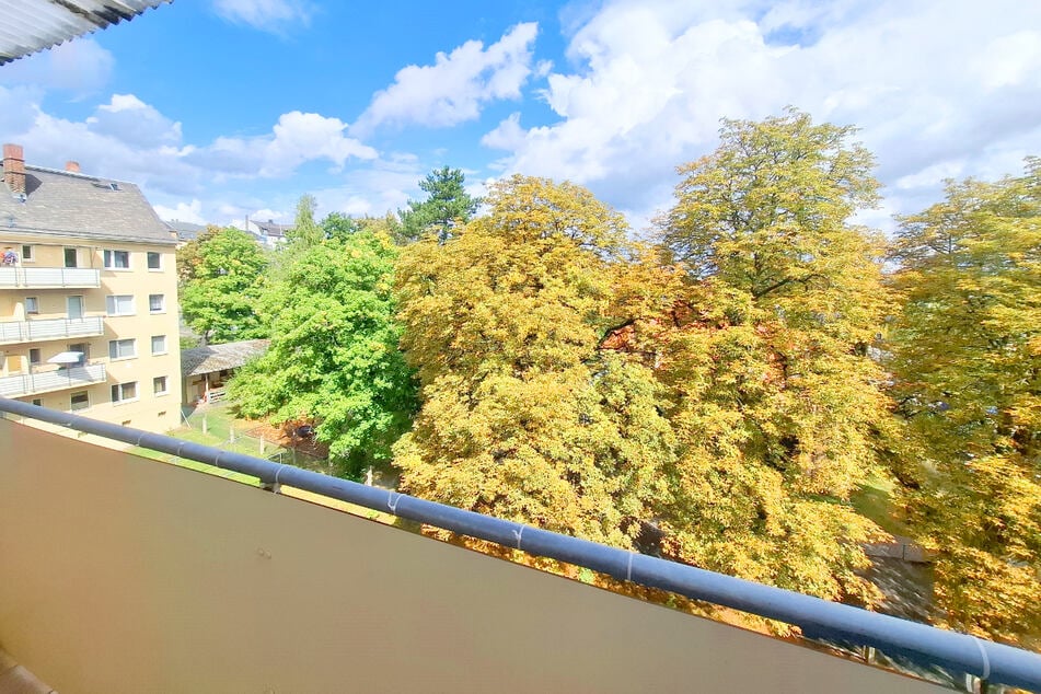Blick vom Balkon