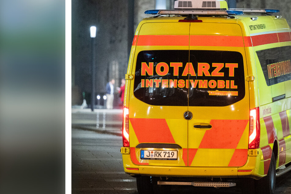 Ein Notarzt-Intensivmobil bringt einen am Coronavirus erkrankten Intensivpatienten aus Thüringen in die Notaufnahme des Siloah Klinikums Region Hannover.