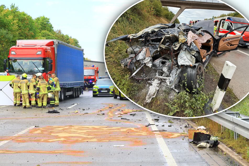 Unfall A38: Porsche-Fahrer (†29) verliert Kontrolle und rast gegen Brückenpfeiler
