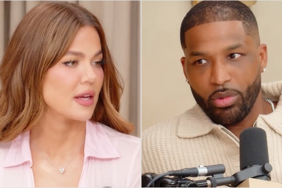 Khloé Kardashian's ex Tristan Thompson (r.) got candid about getting a vasectomy during their joint podcast appearance.