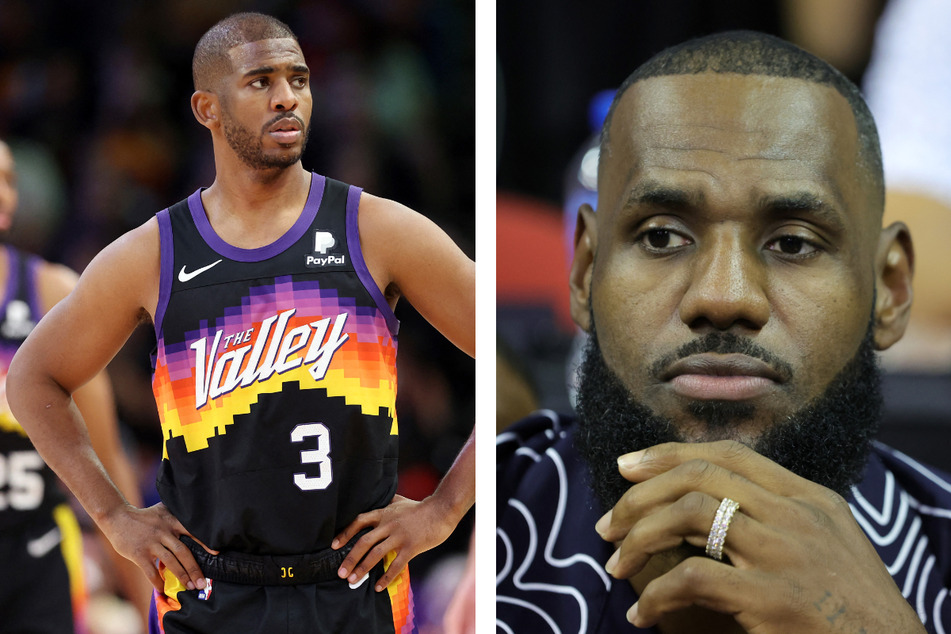 NBA players Chris Paul (l.) and LeBron James have also publically called out the NBA's light discipline over Robert Sarver's misconduct.