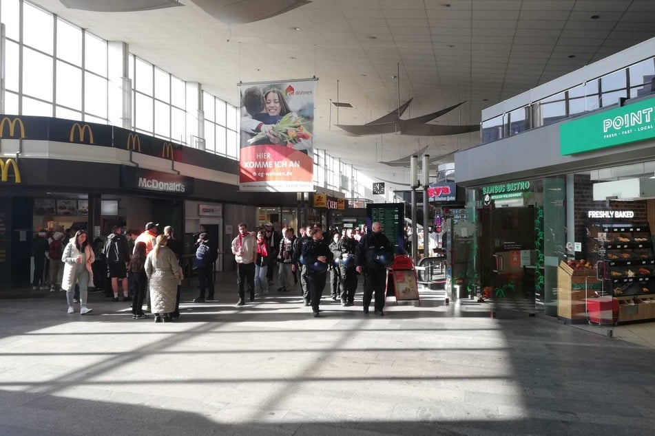 Noch ist alles ruhig am Cottbuser Bahnhof.